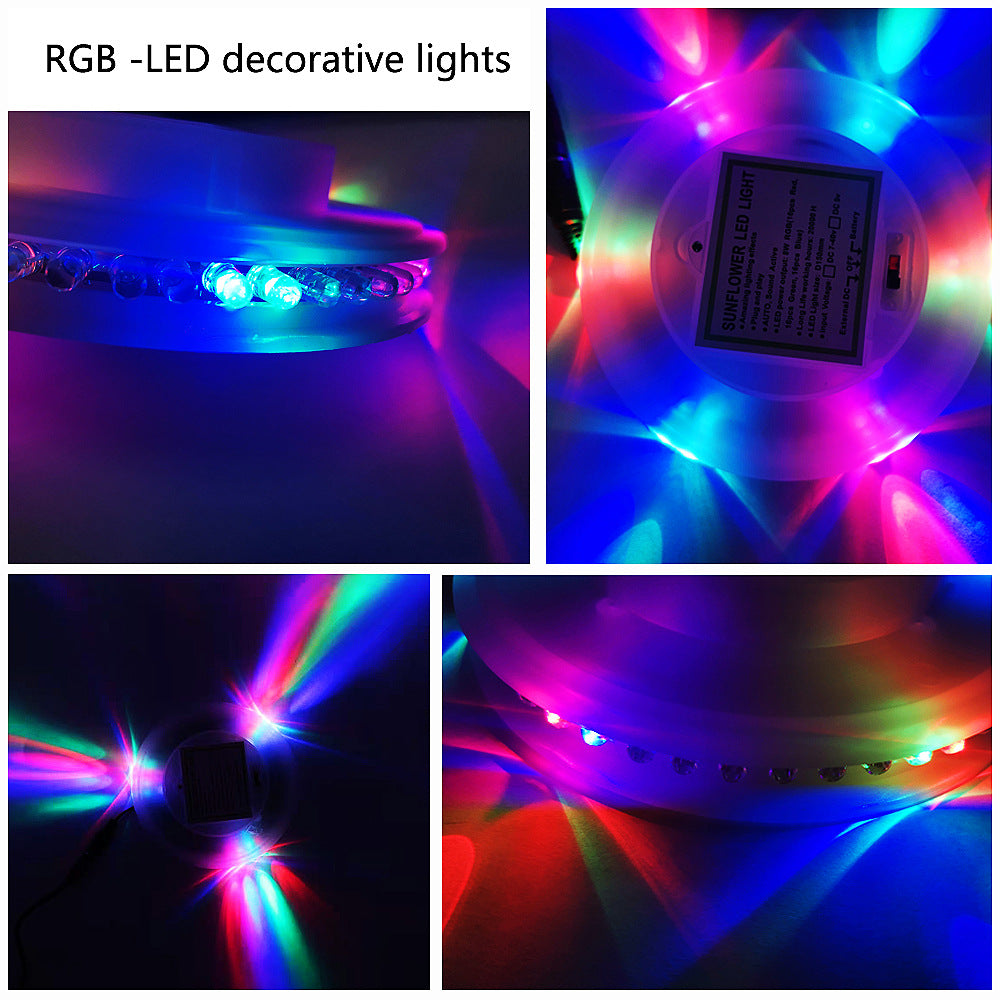 LED Small Sun Magic Ball Light USB5V Battery Colorful Rotation