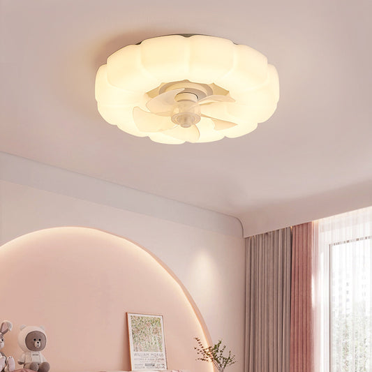 Bedroom LED Ceiling Silent Fan Light
