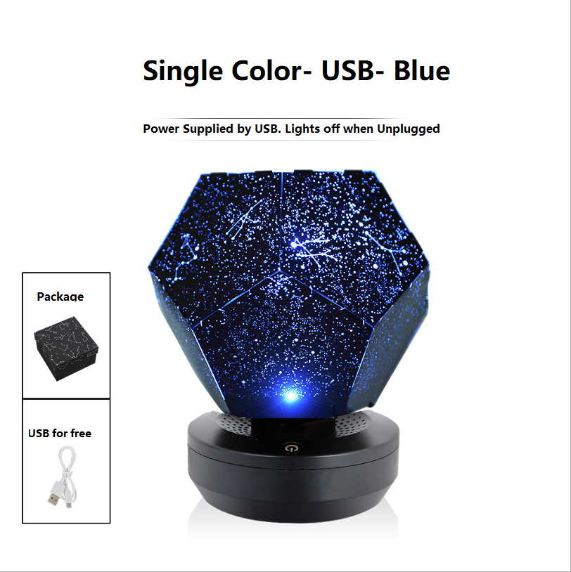 LED Starry Sky Projector Night Lights 3D Projection Night Lamp Lighting