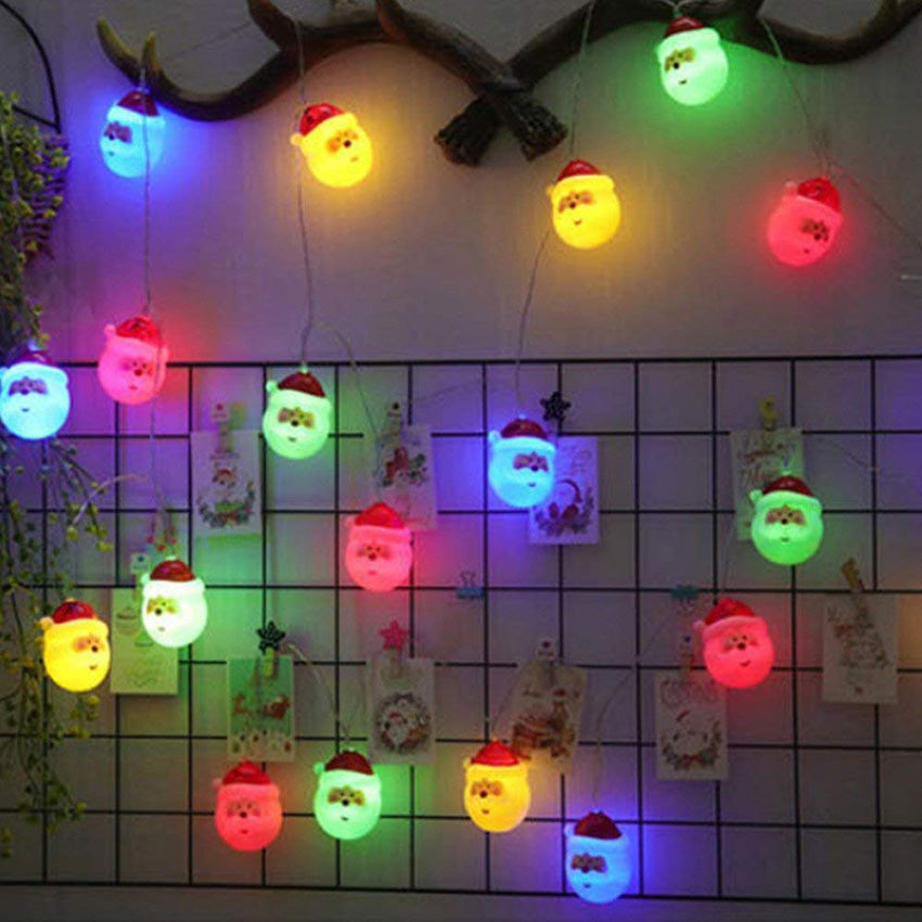 Lovely Santa Claus LED String Lights Waterproof Christmas Tree Decoration