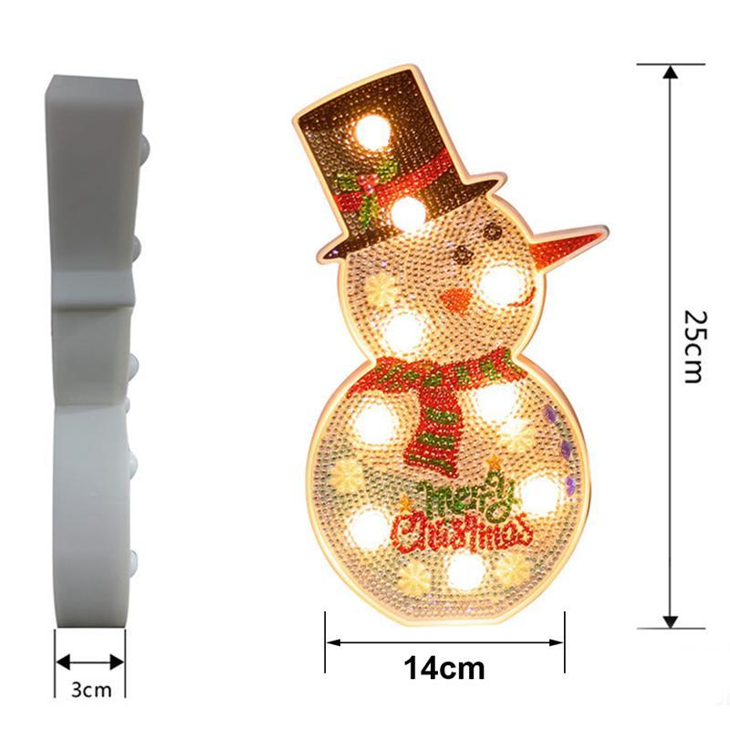 Christmas Decoration Snowman Christmas Tree DIY LED Lamp