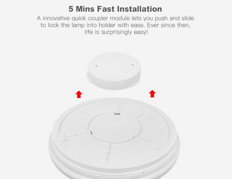 RGB remote control circular voice private mode 48W