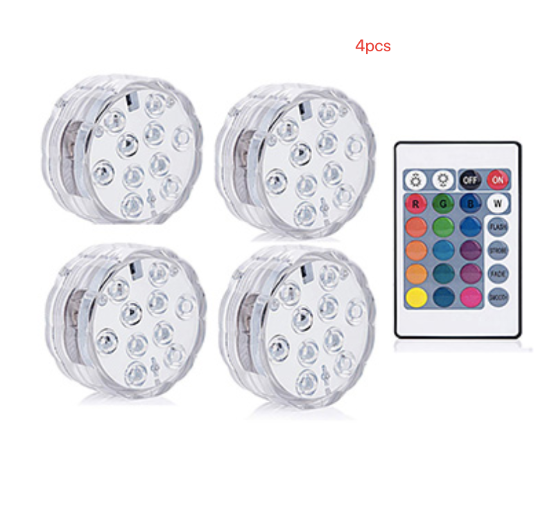 Light round candle lamp, LED for battery submersible lamp