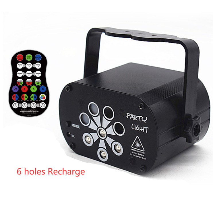 New LED Stage Light Laser Projector Disco Lamp With Voice Control