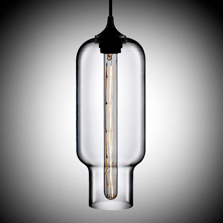 Nordic Modern Loft Pendant Lamp Glass Lustre Industrial Decor