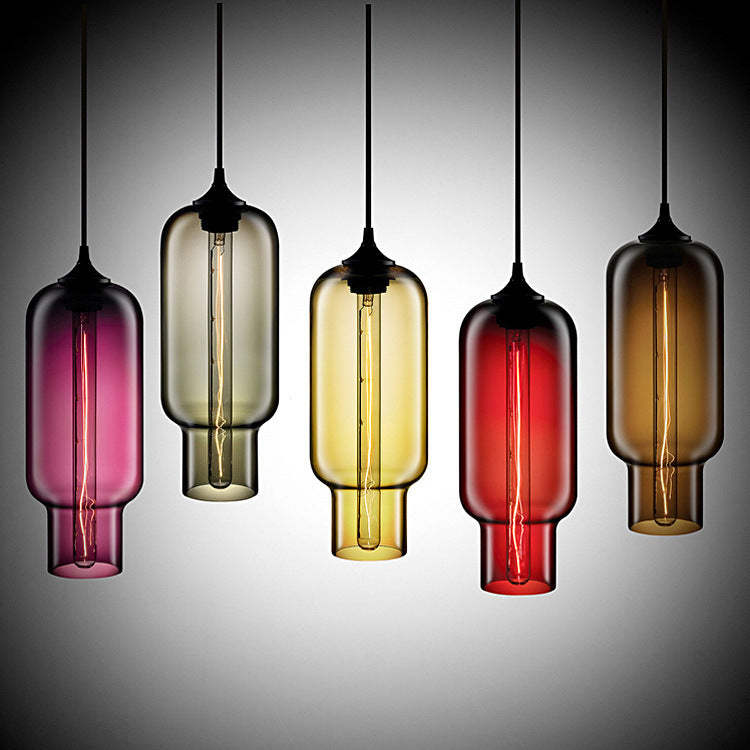 Nordic Modern Loft Pendant Lamp Glass Lustre Industrial Decor