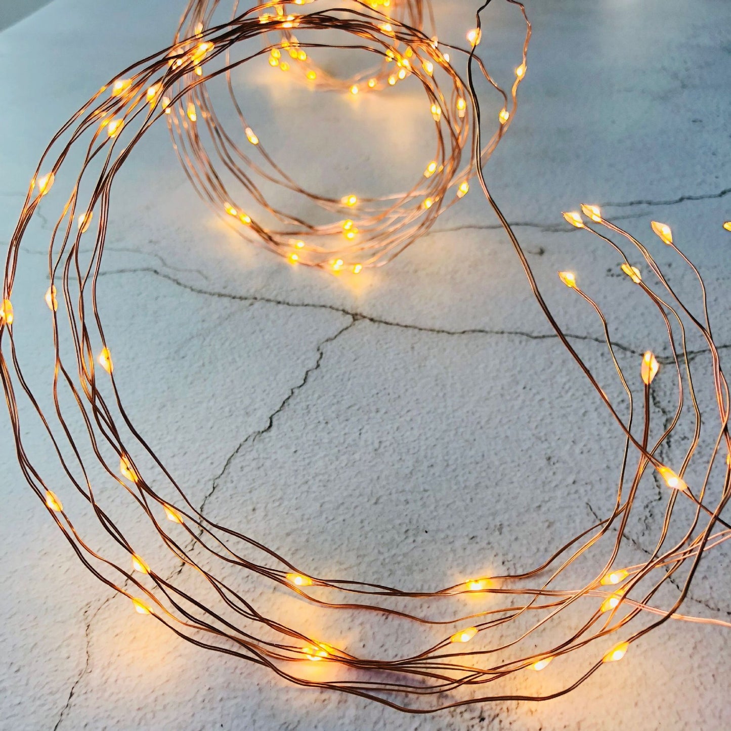 Copper Wire Tree Vine LED Waterfall Decoration Light