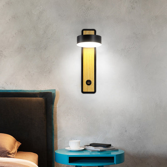 Revolving light creative with Nordic bedside lamp