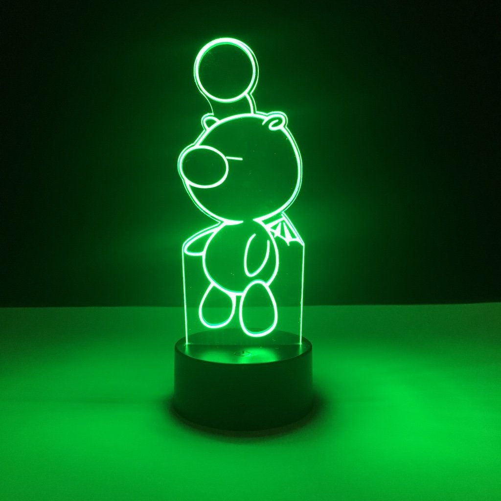 Cartoon bear moogle colorful color changing led light