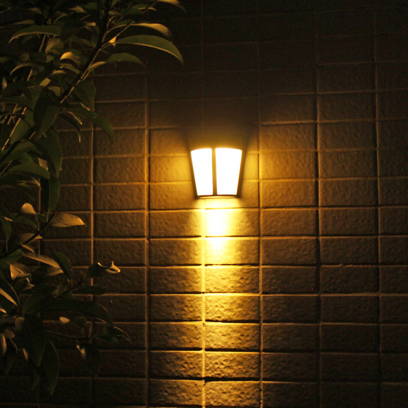 Solar wall lamp 6 LED outdoor waterproof light control decorative landscape lamp