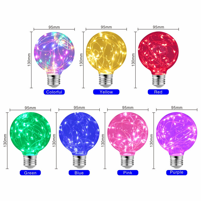 Led glass copper lamp bulb