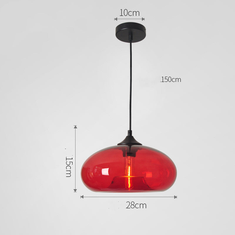 Nordic Modern Loft Pendant Lamp Glass Lustre Industrial Decor