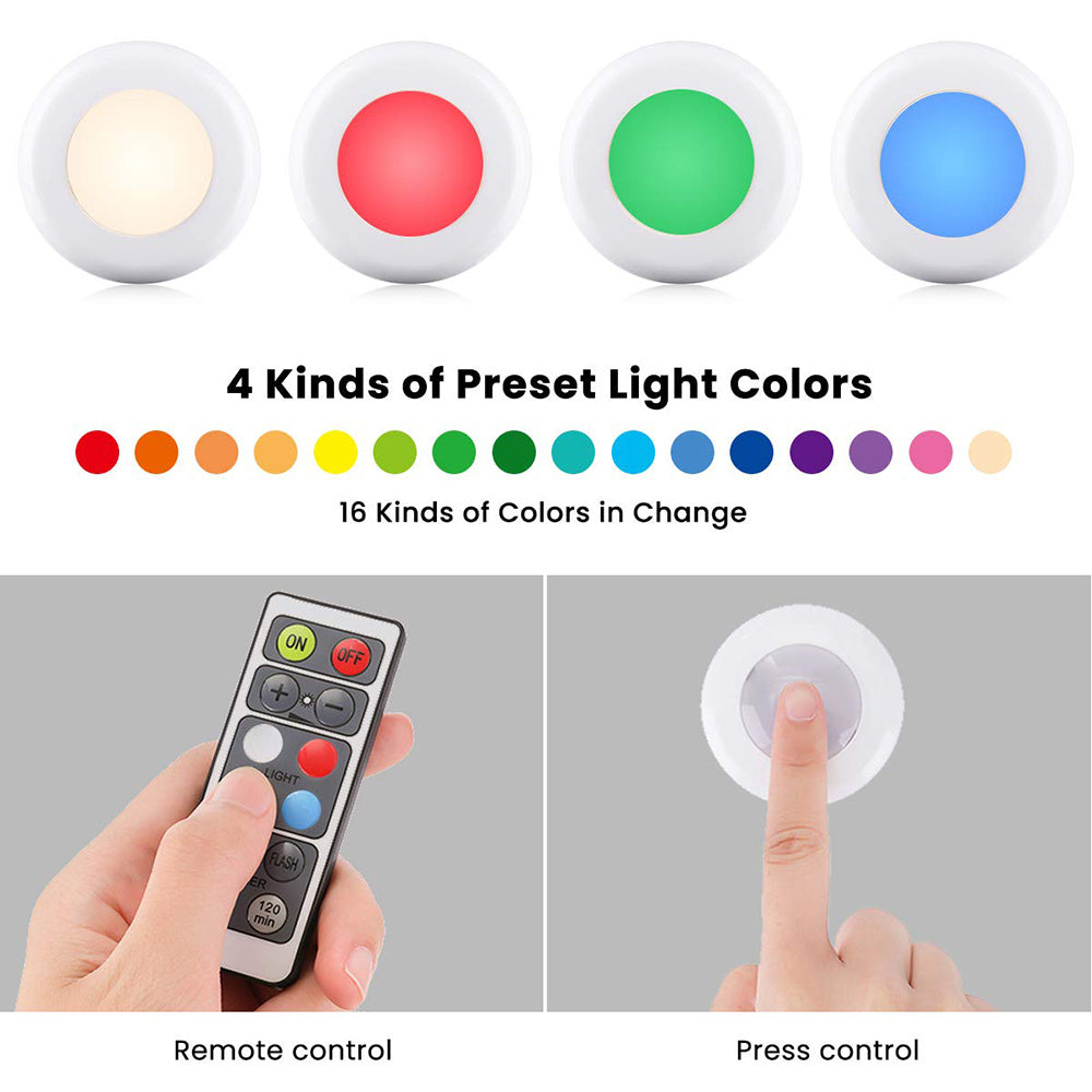 Remote control 16 color LED cabinet light