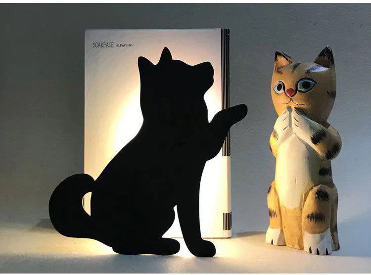 LED Animal Dog Cat Night Light Kitten Smart Sound Sensor