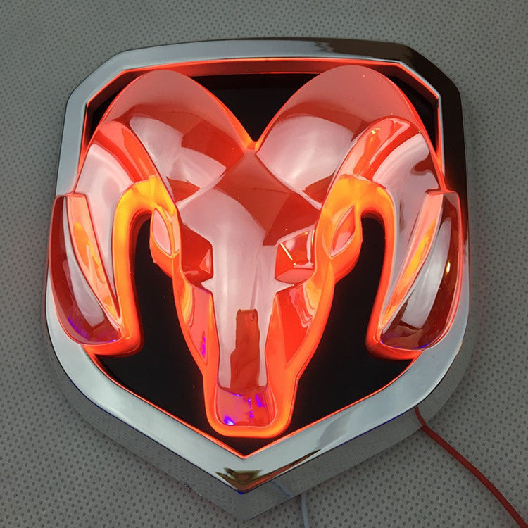 LED Luminous With Light Modified Ram Tail Head Logo