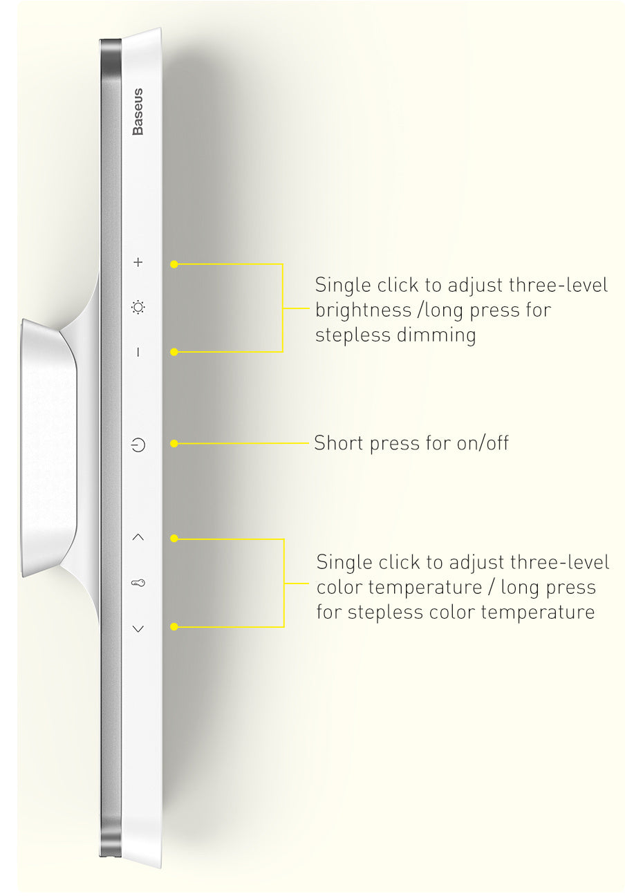 Light Color Stepless Dimming Charging Reading Lam