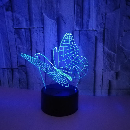 Butterfly Colorful Touch 3D Night Light