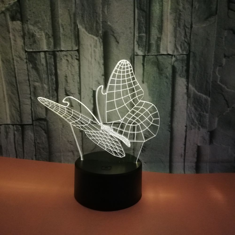 Butterfly Colorful Touch 3D Night Light