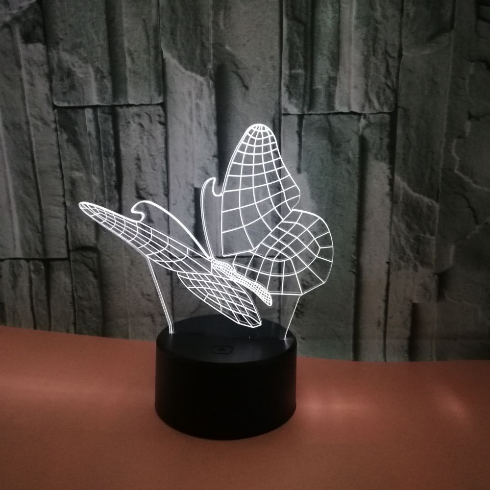 Butterfly Colorful Touch 3D Night Light