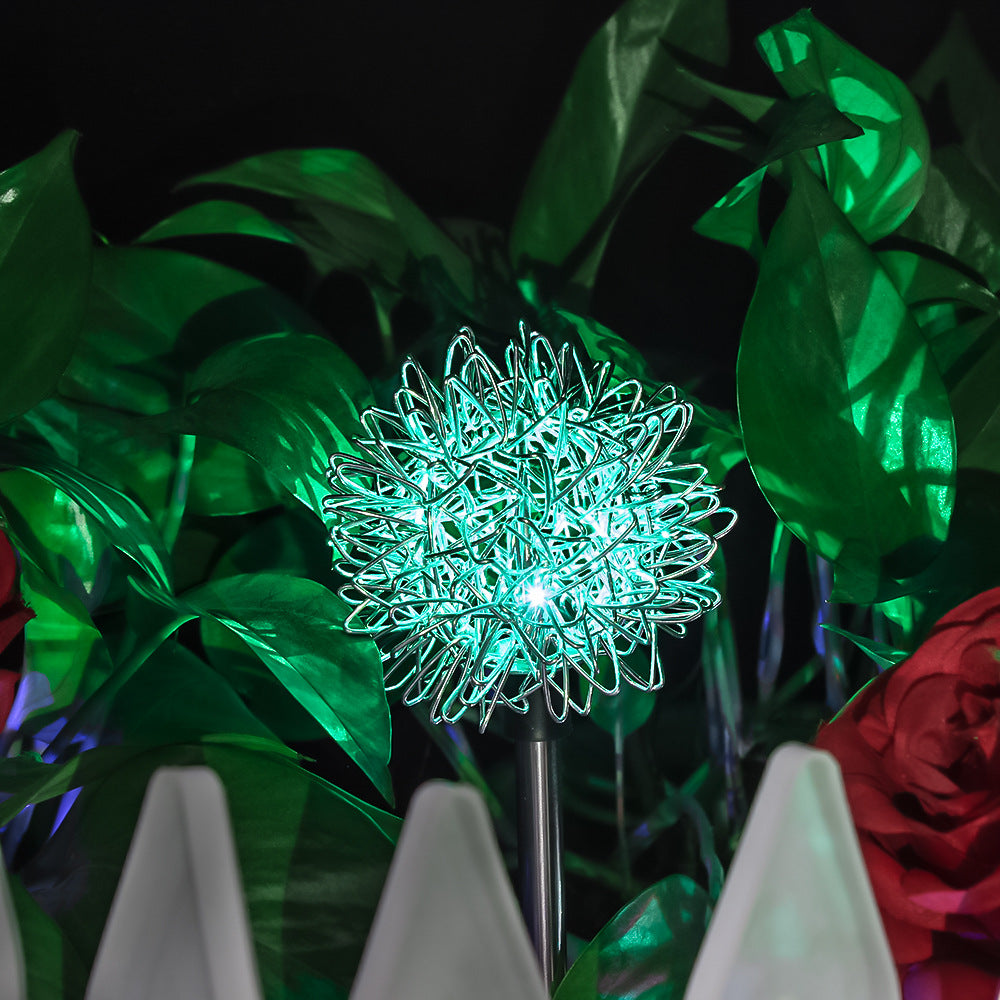 Solar Light Solar Dandelion Plug In Light Garden Decoration LED Light