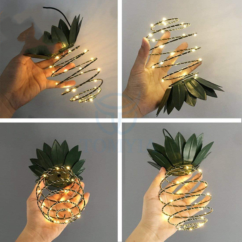 Outdoor Waterproof Garden Pineapple Solar Lights Path Lights Hanging