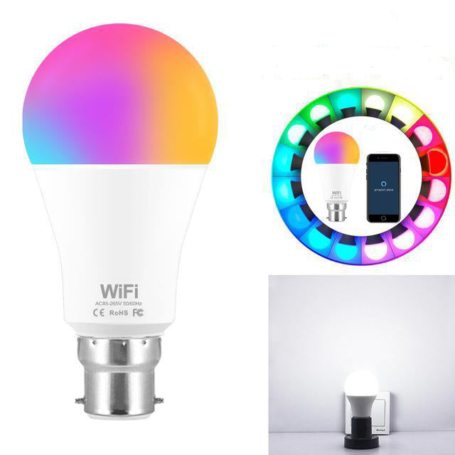 15W WiFi Smart Light Bulb RGB White Magic LamDimmable LED E