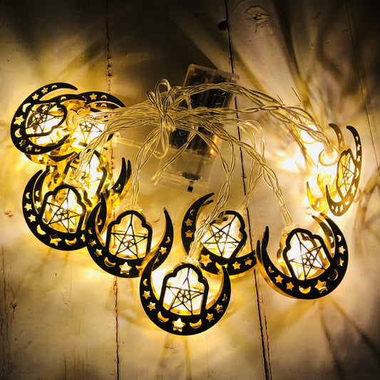 Muslim Ramadan Festival Battery Box Led String Lights Eid Mubarak