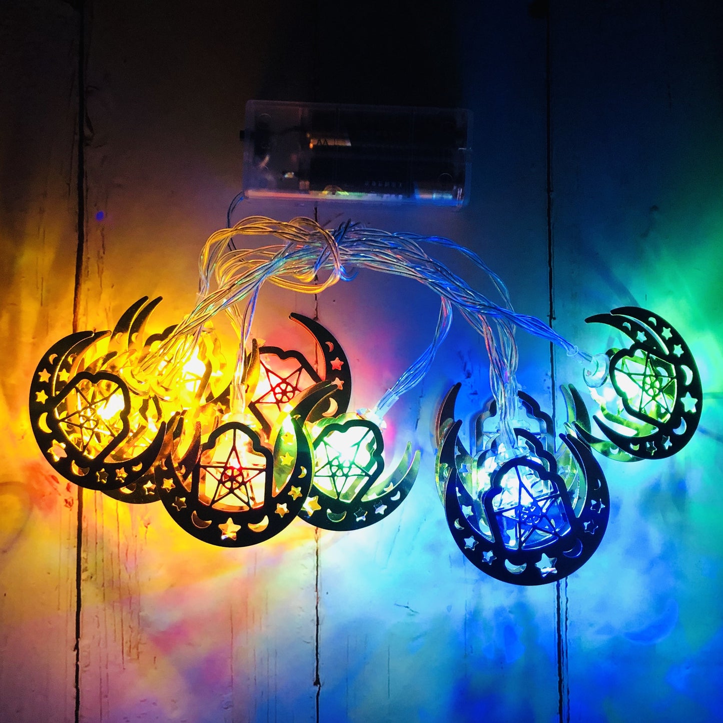 Muslim Ramadan Festival Battery Box Led String Lights Eid Mubarak