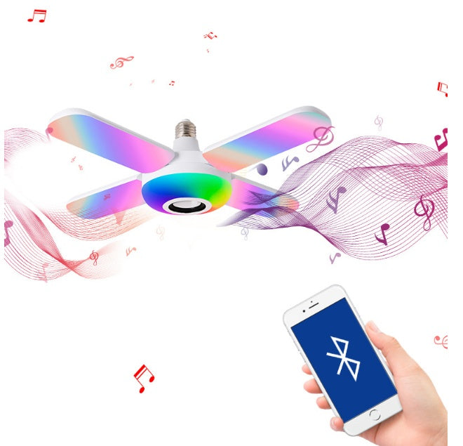 LED Four-leaf Bluetooth Music Lamp Colorful  Lights