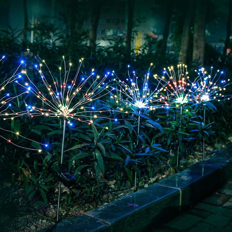 Ground-Inserted Firework Lights Christmas Outdoor LED