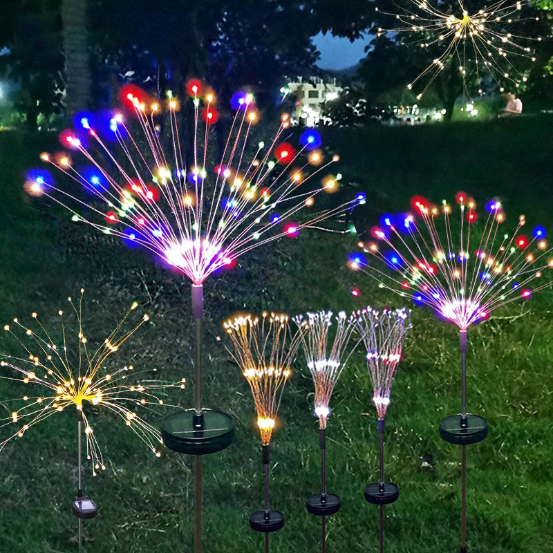 Ground-Inserted Firework Lights Christmas Outdoor LED