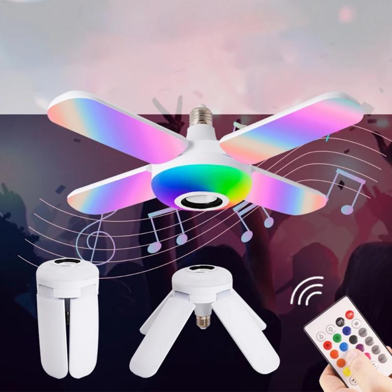 LED Four-leaf Bluetooth Music Lamp Colorful  Lights