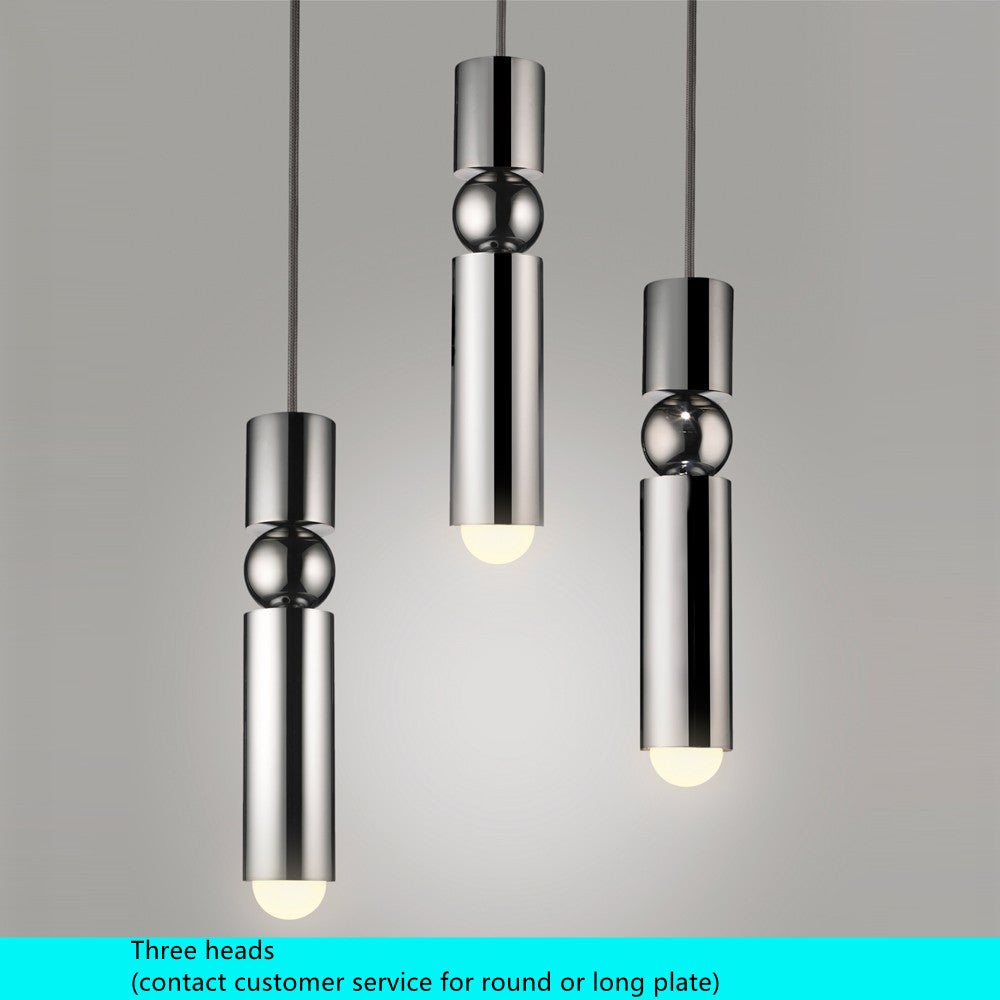 Nordic Brass Pendant Lights Modern Living Room Led