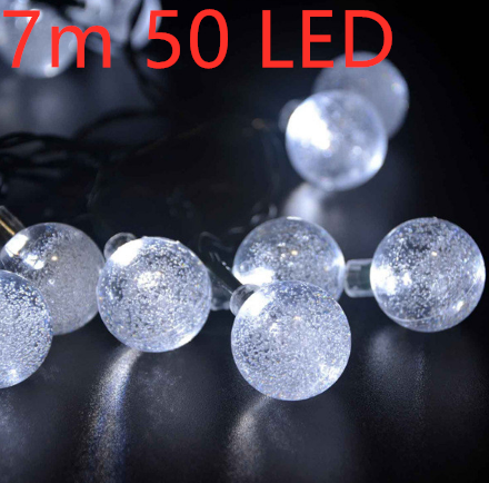 Crystal solar power of the led lamp string lights christmas lights