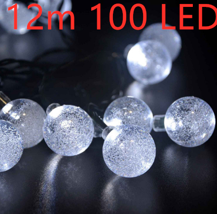 Crystal solar power of the led lamp string lights christmas lights