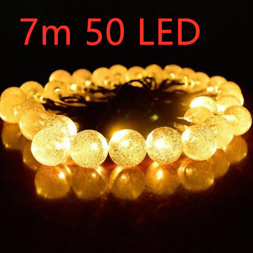 Crystal solar power of the led lamp string lights christmas lights