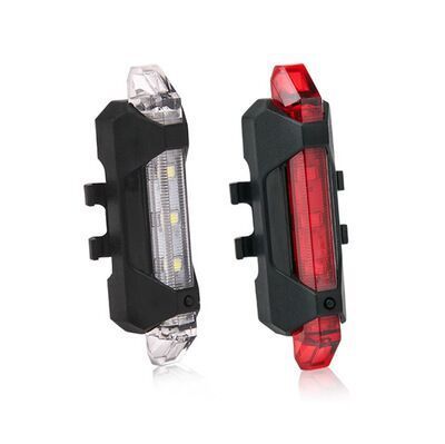 Bike Bicycle Light USB LED Rechargeable Safety Set