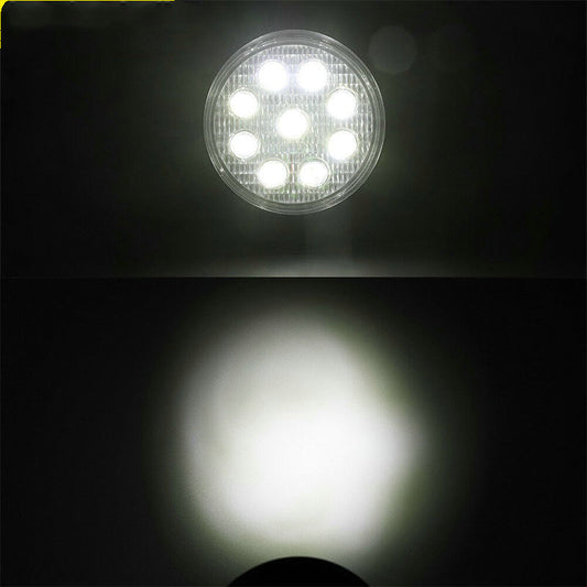 Car LED Work Light Mini Round 9 Lights 27W Auxiliary Light