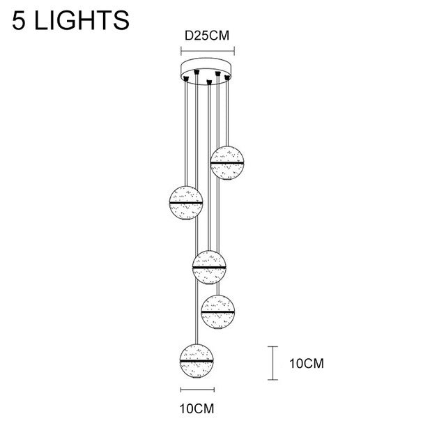 Duplex Building Meteor Shower Spherical Light