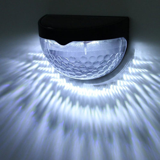 Solar Light Outdoor Waterproof Semicircular Fence Lamp Water Drop