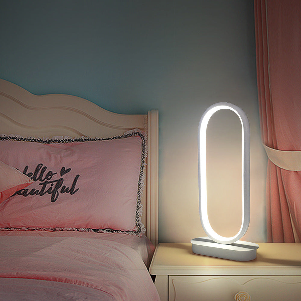 Oval Table Lamp Led Simple Warm White Romantic