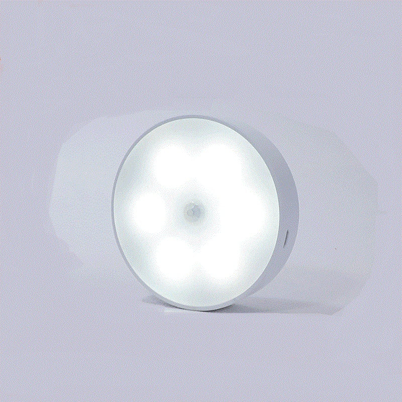 Usb Rechargeable Motion Sensor Light Round Wireless Night Light