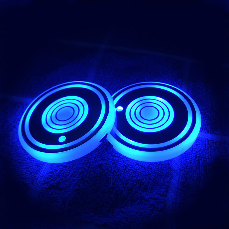 LED luminous water coaster, water cup mat, car atmosphere light