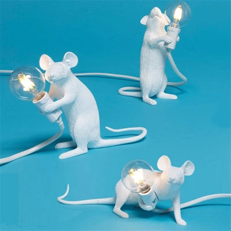 Nordic Creative Mini Animal Mouse Lamp Living Room Dining Room