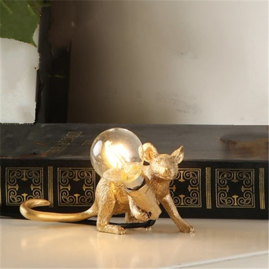 Nordic Creative Mini Animal Mouse Lamp Living Room Dining Room