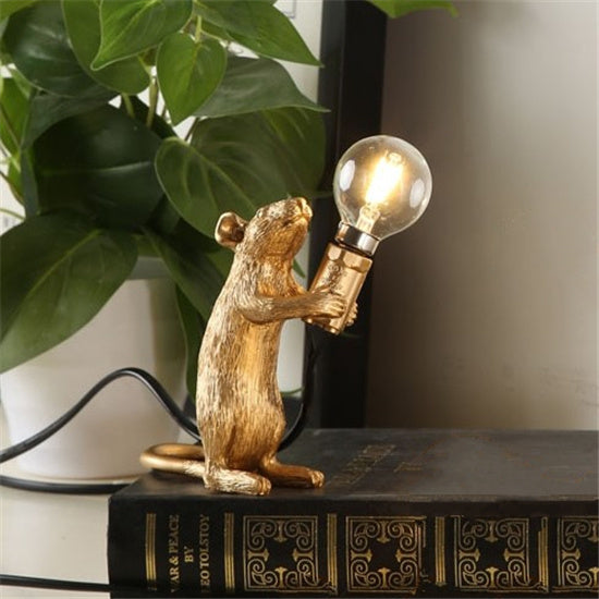 Nordic Creative Mini Animal Mouse Lamp Living Room Dining Room