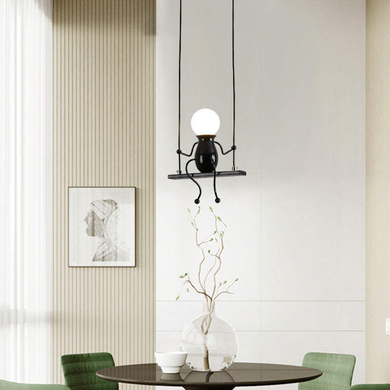 Nordic Modern Minimalist Wrought iron Chandelier Creative