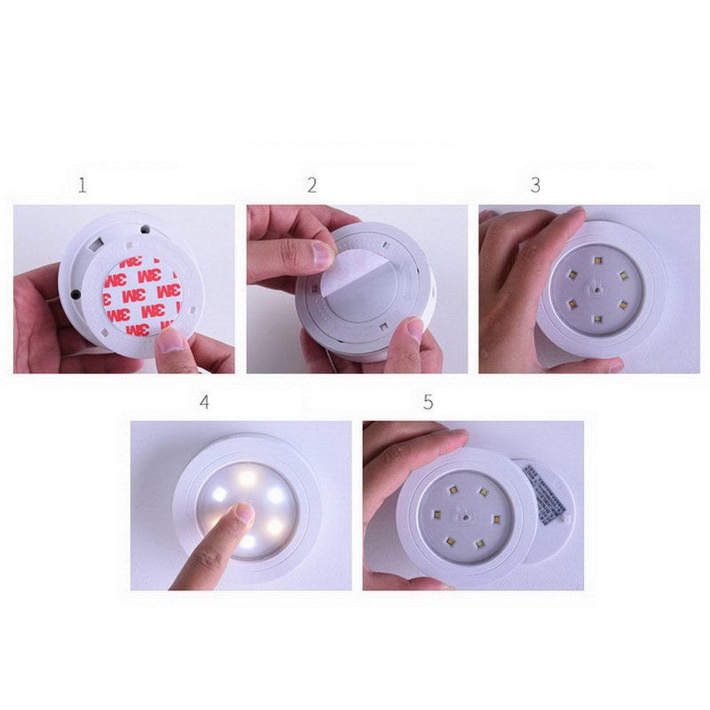 Battery Pat Light Mini Decorative Light Lighting Reading Car Led Night Light