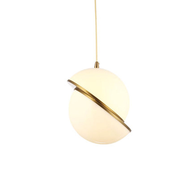 LED Hanging Lamp Fixture White Ball Lampshade