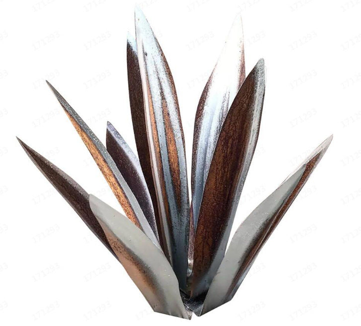 DIY Metal Art 9 Leaves Tequila Rustic Sculpture Rust Garden